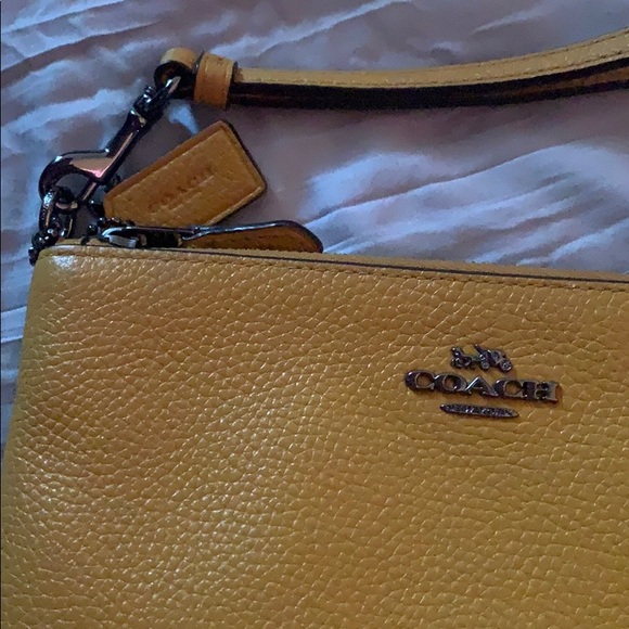 Coach Yellow Wristlet - Picture 2 of 5